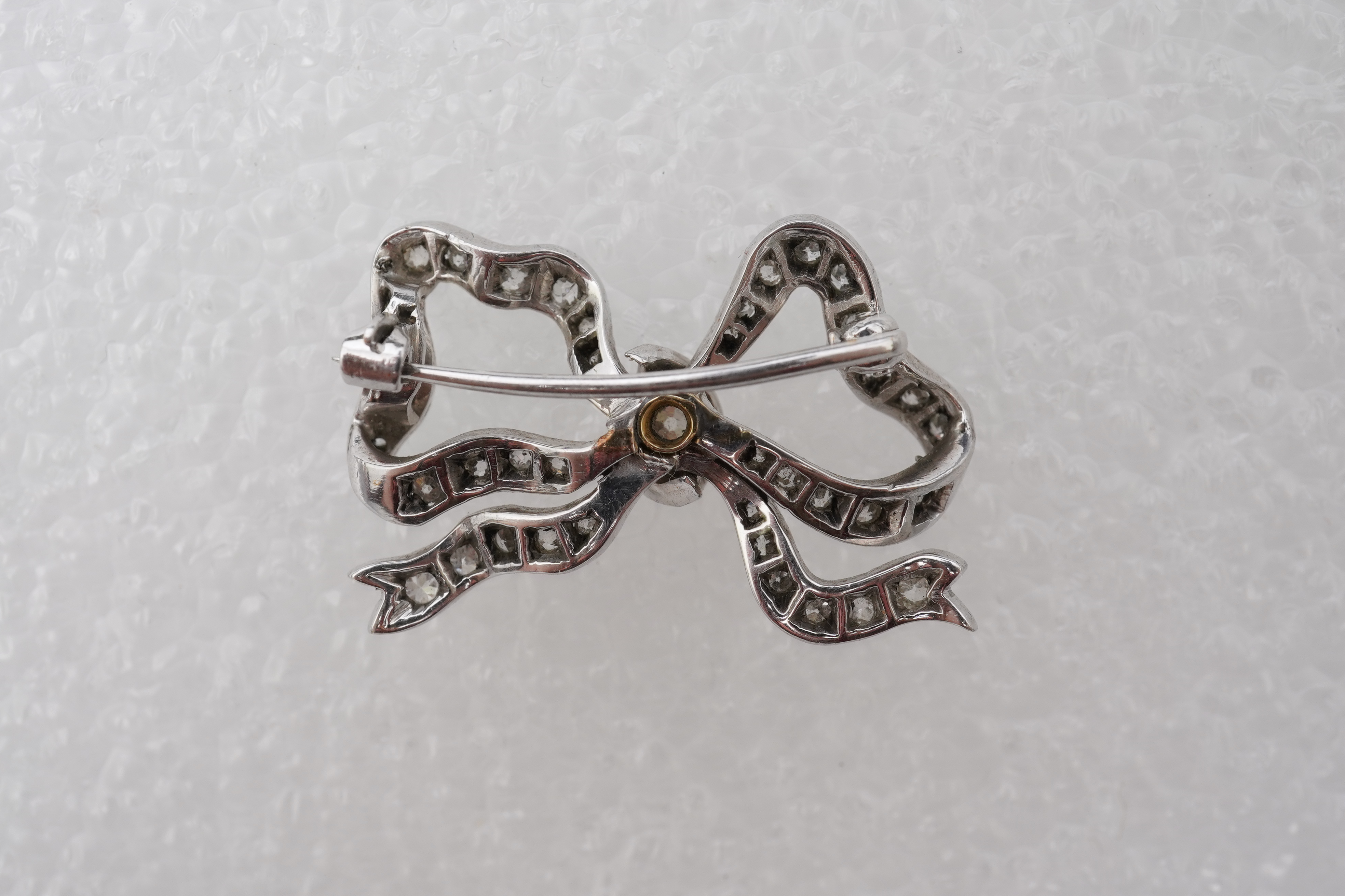 Two diamond brooches, mid 20th century